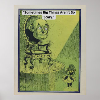 Affiche vintage Wizard Of Oz avec Dorothy et Oz