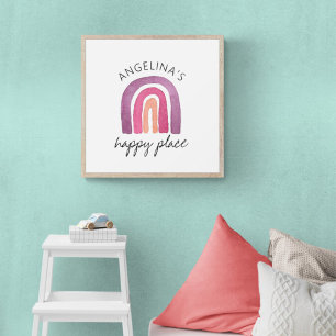 Affiche Violet Rose pour Chambre d'Enfant Endroit 