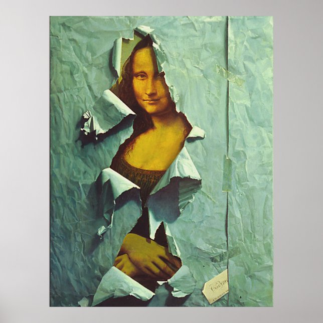 affiche volée de mona lisa du 14.95 (Devant)
