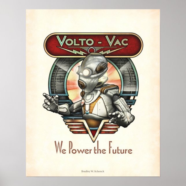 Affiche Volto-Vac Retro Robot (16x20") (Devant)