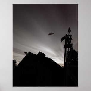 Affiche voûtée classique de la soucoupe 2