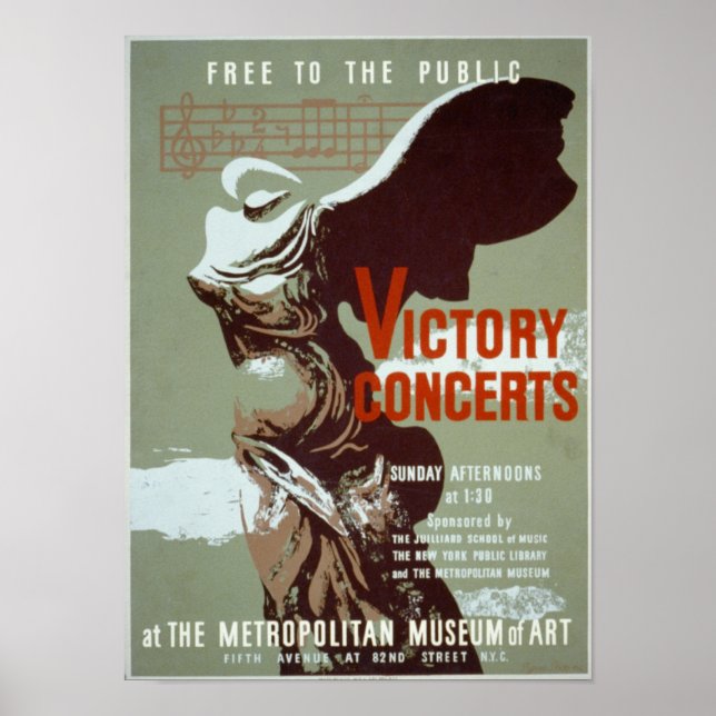 Affiche WPA du concert de Victoire (Devant)