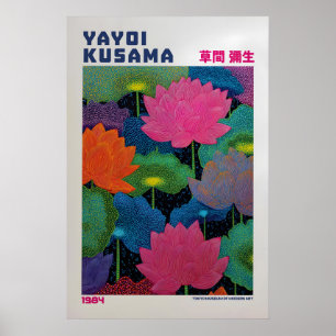 Affiche Yayoi Kusama - Floral inspiré de Yayoi Kus