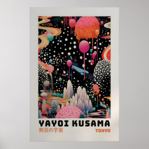 Affiche Yayoi Kusama - Impression abstraite de Yay