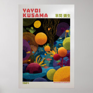 Affiche Yayoi Kusama - Inspirée de Yayoi Kusama