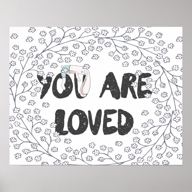 Affiche You Are Loved Woodland Elderberry (Devant)