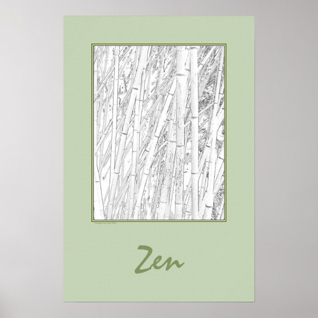 Affiche 'Zen Bamboo' (Devant)