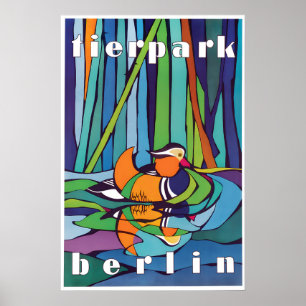 Affiche Zoo Berlin avec canard