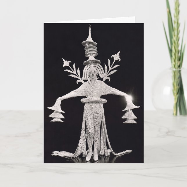 Afficher la carte de voeux des filles - Costume -  (Devant)