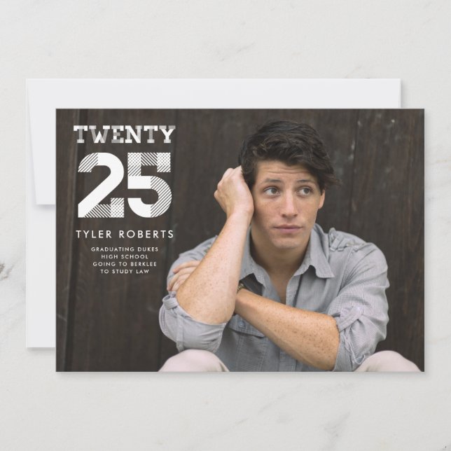 Afficher la graduation 2025 Faire-part photo (Devant)