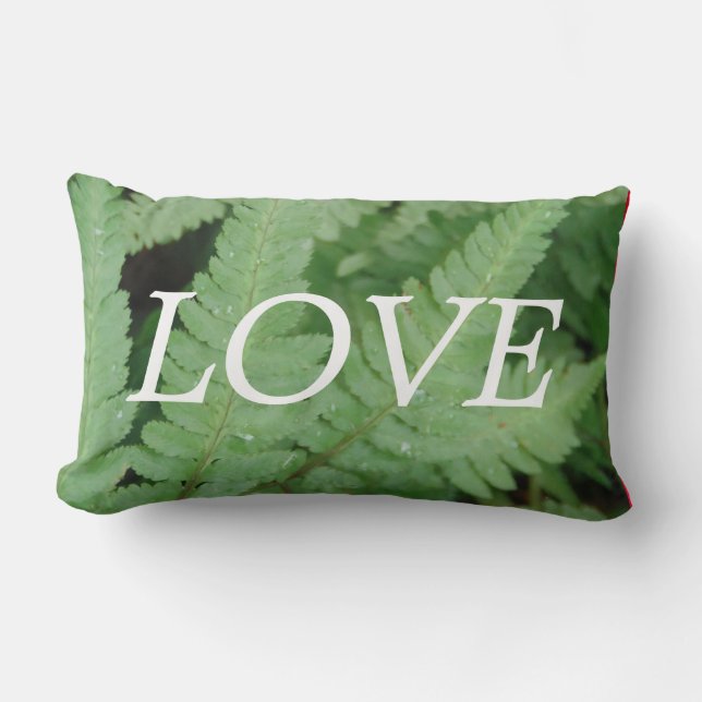 Afficher le coussin d'inspiration de fougère verte (Recto)
