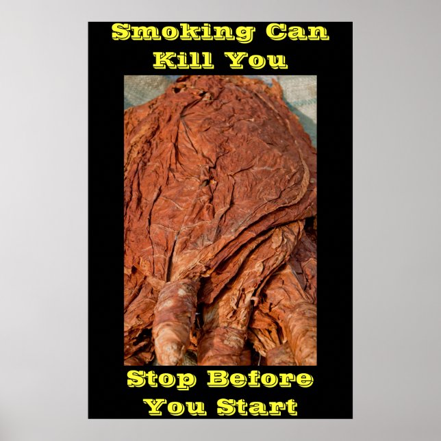affiches anti-tabac mots jaunes (Devant)