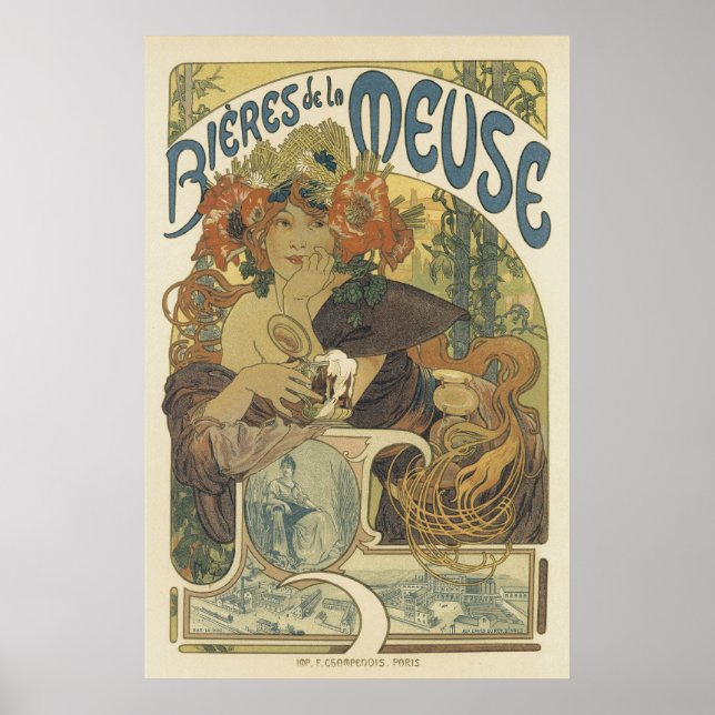 Affiches Art Nouveau - Beauté Française (Devant)