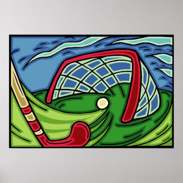Affiches d'art de hockey sur gazon (Devant)
