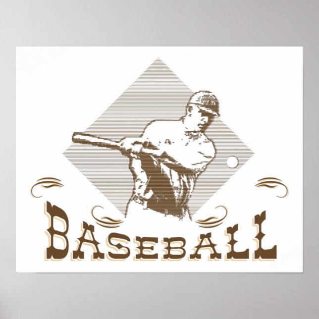 Affiches de baseball vintages, de style rétro (Devant)