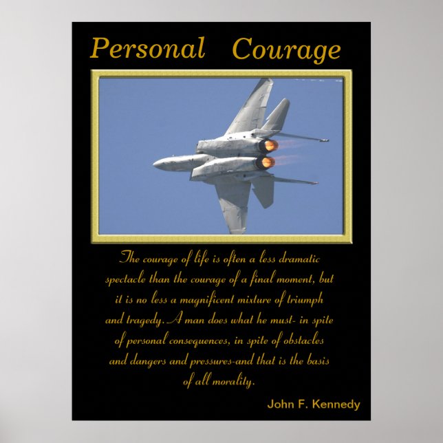 Affiches de courage personnel 4 (Devant)