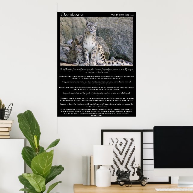 Affiches de Desiderata 12 (Bureau à domicile)