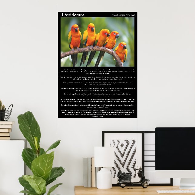 Affiches de Desiderata 16 (Bureau à domicile)