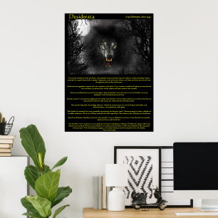 Affiches de Desiderata Werewolf