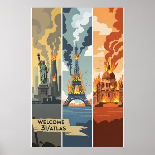 affiches de fin du monde 3I/Atlas