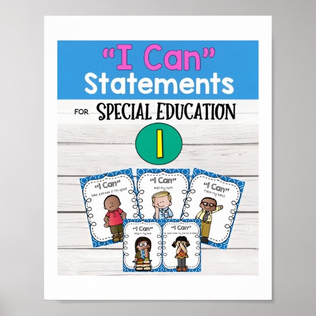 Affiches de la Déclaration sur l'éducation spécial (Devant)
