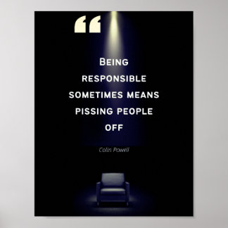 Affiches de leadership - Citation de Colin Powell