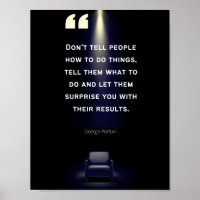 Affiches de leadership - George Patton Citation