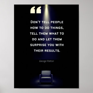 Affiches de leadership - George Patton Citation