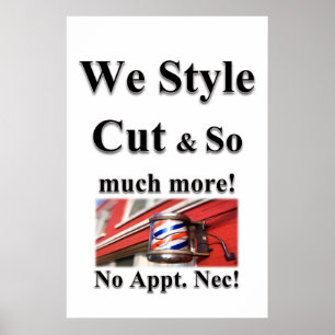 Affiches de salon de coiffure pour hommes