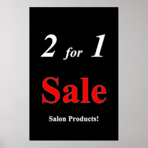 Affiches de salon de coiffure pour hommes 2 pour 1