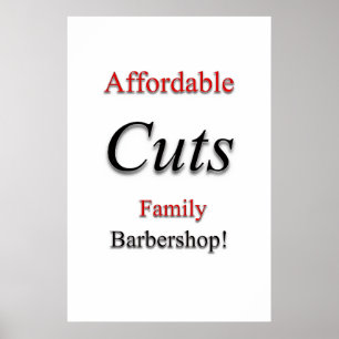 Affiches de salon de coiffure pour hommes Coupes a