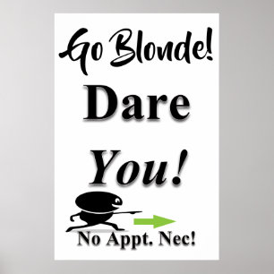 Affiches de salon de coiffure pour hommes Dare You