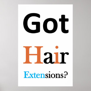 Affiches de salon de coiffure pour hommes Extensio