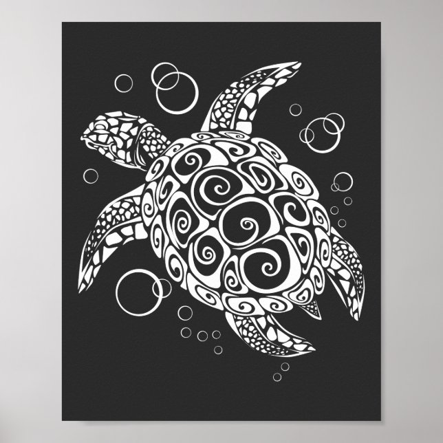Affiches de tortue, Vie de surfeur, Amoureux de la (Devant)