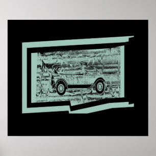 Affiches de voiture Vintage