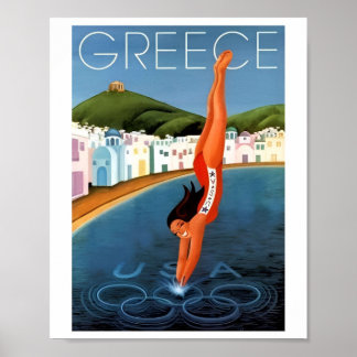 Affiches de voyage en Grèce vintage