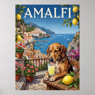 Affiches de voyage vintage | Amalfi Italie Côte Ch