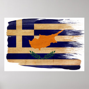 Affiches du drapeau chypriote grec