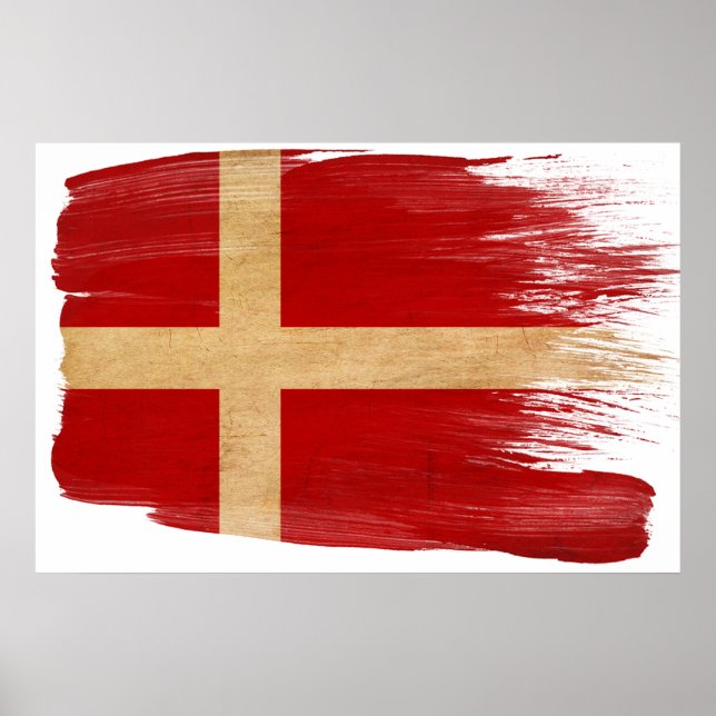 Affiches du drapeau danois (Devant)