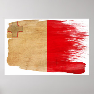 Affiches du drapeau maltais