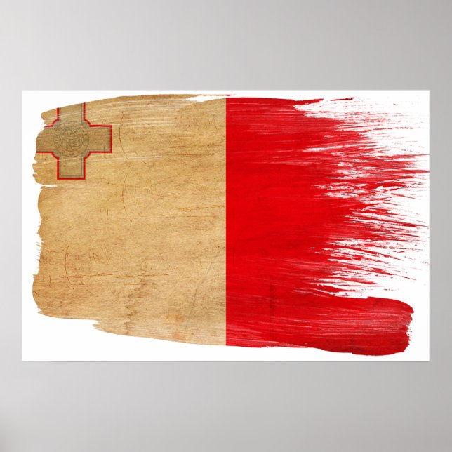 Affiches du drapeau maltais (Devant)
