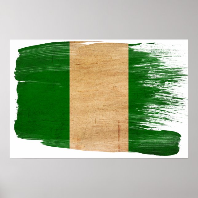Affiches du drapeau nigérian (Devant)