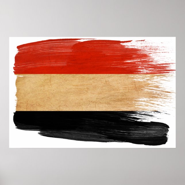 Affiches du drapeau yéménite (Devant)
