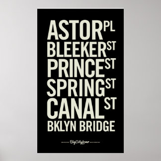 Affiches du métro moderne BCL