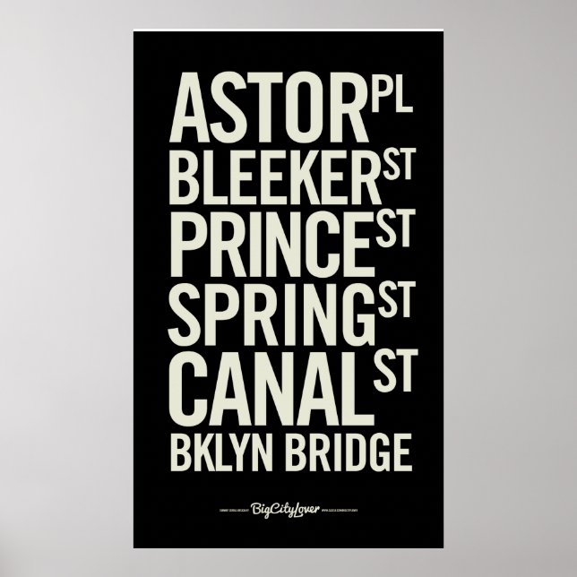 Affiches du métro moderne BCL (Devant)