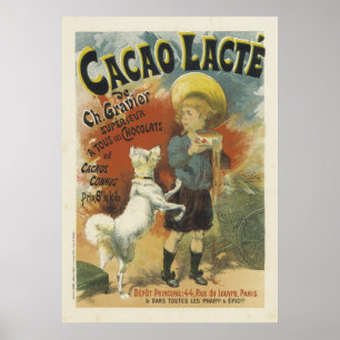 Affiches françaises mignonnes - chocolat chaud