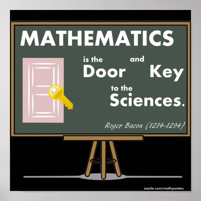 Affiches Mathématiques Citations (Devant)
