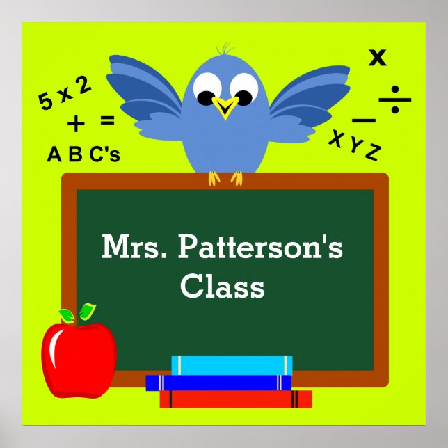 Affiches personnalisées en classe (Devant)