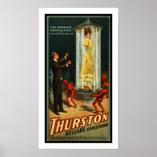 Affiches Théâtre Vintage Thurston Magican