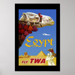 Affiches Vintage Voyage Egypte